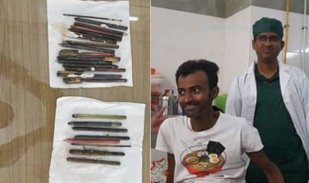সেই মোতালেবের পেট থেকে বের করা হলো আরও ৮ কলম