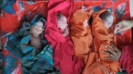 চুয়াডাঙ্গায় একসঙ্গে ৪ কন্যা সন্তানের জন্ম ৪ কন্যা সন্তানের জন্ম