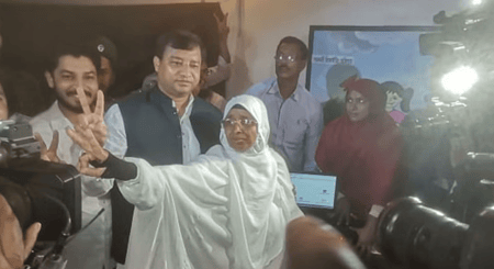 গাজীপুরে ভোটের পরিবেশ নিয়ে সন্তুষ্ট জায়েদা খাতুন, আজমত উল্লা