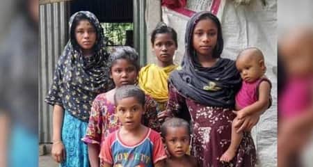 কাঁদছে অসহায় ৭ সন্তান, ঘরে এক বেলার খাবারও নেই ৭ সন্তান