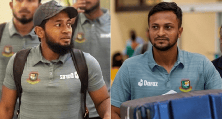এশিয়া কাপ ছেড়ে মুশফিকের সঙ্গে সাকিবও দেশে ফিরলেন মুশফিক সাকিব
