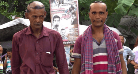 নৌকা স্টাইলে চুলের কাটিং করালেন রনি ও উমর আলী রনি ও উমর আলী