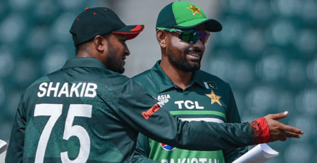 পাকিস্তানের বিপক্ষে টসে জিতে আগে ব্যাটিং করবে বাংলাদেশ বাংলাদেশ-পাকিস্তান