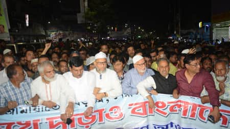 তফশিলকে স্বাগত জানিয়ে আ.লীগের আনন্দ মিছিল