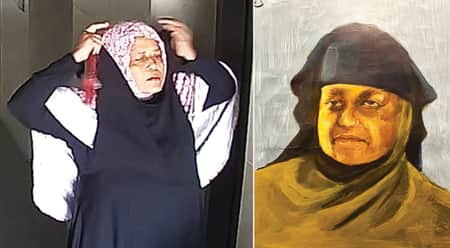 আঁকা ছবি নিয়ে চুরির আসামি ধরার চেষ্টা আঁকা ছবি
