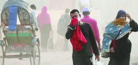 বায়ুদূষণে শীর্ষে ঢাকা দূষণমাত্রা