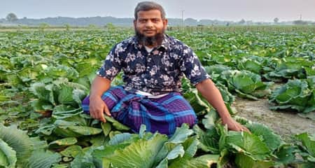 শীতকালীন সবজি চাষে সফল আজিজুল শীতকালীন সবজি