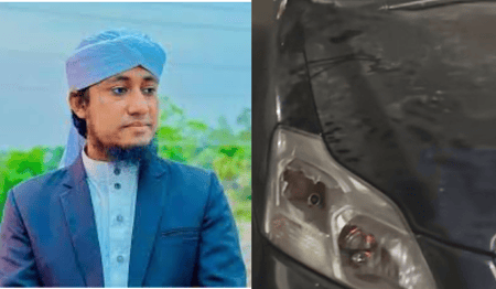 ওয়াজ মাহফিল চলাকালে মুফতি তাহেরীর গাড়ি ভাঙচুর