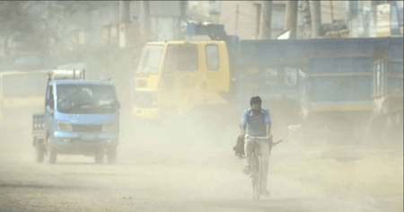 বায়ুদূষণের তালিকায় আজ শীর্ষে ঢাকা বায়ুর মান