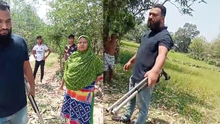গাজীপুরে শটগান নিয়ে জমি মাপা বন্ধ করলো স্বেচ্ছাসেবক লীগ নেতা গাজীপুরে শটগান নিয়ে জমি মাপা বন্ধ করলো স্বেচ্ছাসেবক লীগ নেতা