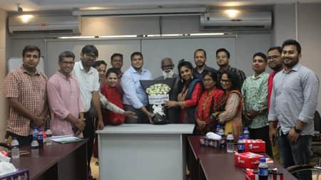 রেডক্রিসেন্ট সোসাইটির চেয়ারম্যানকে ডার্মাটোলজি জার্নালিস্ট ফোরামের শুভেচ্ছা