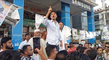 কালীগঞ্জে বিএনপির বিক্ষোভ মিছিল ও প্রতিবাদ সভা (1)