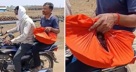 মেলেনি অ্যাম্বুলেন্স, শিশুর লা.শ বাবা নিয়ে গেলেন গামলায় করে india 4 year old baby