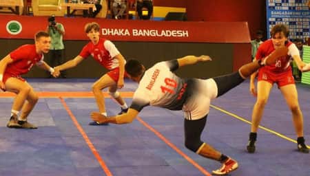 টানা চার ম্যাচ জিতে সেমিফাইনালে বাংলাদেশ বাংলাদেশ কাবাডি