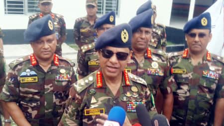 লোহাগড়ায় স্মৃতিচারণ করলেন বিদায়ী সেনাপ্রধান Narial