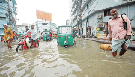 সিলেট ও সুনামগঞ্জে জলে ভেসে গেছে ঈদ আনন্দ