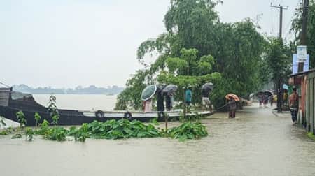 ভারী বৃষ্টিতে সিলেটে আবার বন্যার শঙ্কা