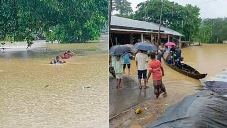 পানিতে তলিয়ে যাওয়ায় সাজেকে আটকা ৭০০ পর্যটক