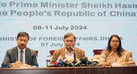 প্রধানমন্ত্রীর চীন সফরে ২০ সমঝোতা স্মারক স্বাক্ষরের সম্ভাবনা রয়েছে
