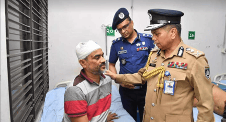 আহত পুলিশ সদস্যদের সর্বোচ্চ চিকিৎসা সেবা প্রদানের নির্দেশ