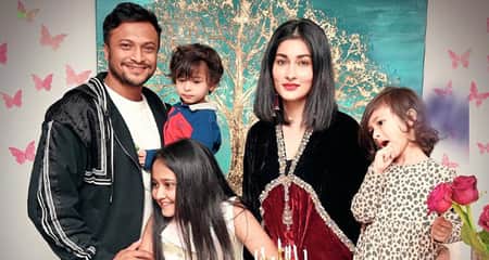 গুঞ্জন উড়িয়ে সাকিবের পাশে দাঁড়ালেন স্ত্রী শিশির shishir