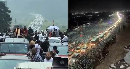 মুম্বাই ঘেরাও করতে হাজার হাজার মুসল্লির পদযাত্রা gherao