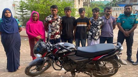 গাজীপুরে ছিনতাই ও অপহরণের ঘটনায় ৬ জন গ্রেফতার