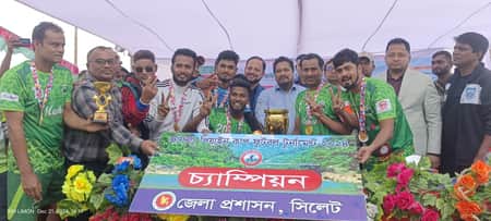 সিলেট জাফলংয়ে পিয়াইন কাপ ফুটবল টুর্নামেন্টের ফাইনাল সম্পন্ন সিলেট