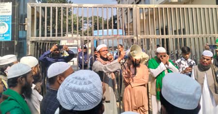 আশুলিয়ায় সা’দ পন্থীদের বিচারের দাবিতে উলামা পরিষদের স্মারকলিপি প্রদান Ashulia