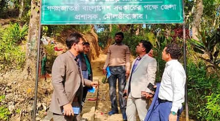 মৌলভীবাজারে ১০ কোটি টাকা মূল্যের খাসজমি উদ্ধার Land