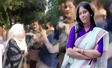 নারী পুলিশকে চড় দিলেন জুমা, ভিডিওতে যা দেখা গেল Police a