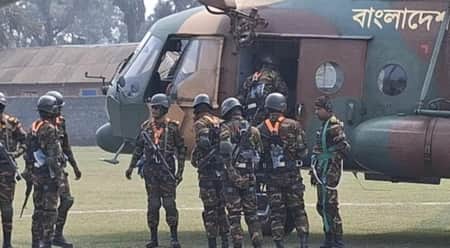 সেনাবাহিনীর নির্বাচনকালীন