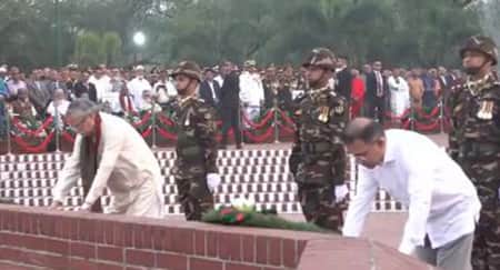 সাভারের স্মৃতিসৌধে রাষ্ট্রপতি ও প্রধানমন্ত্রীর ২৬ মার্চের শ্রদ্ধা নিবেদন শ্রদ্ধা নিবেদন