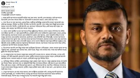 প্রধানমন্ত্রীকে ‘সতর্ক’ করে শিশির মনিরের ফেসবুক স্ট্যাটাস শিশির মনির