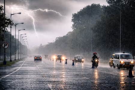 বজ্রসহ ভারী বর্ষণের পূর্বাভাস