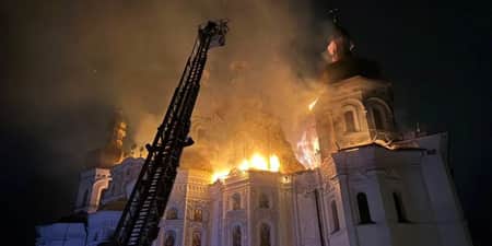 Russia Strikes Kyiv Pechersk Lavra Monastery in Massive Overnight Attack Kyiv Pechersk Lavra Russia attack