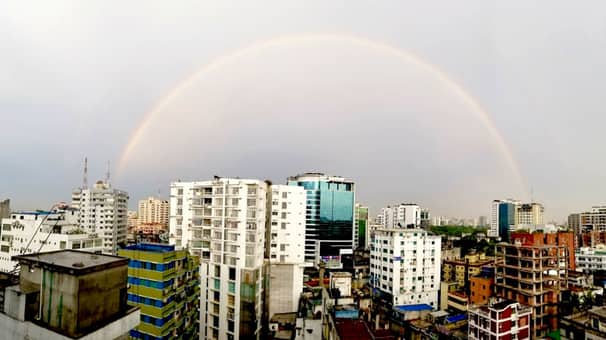 ঢাকার আকাশে রংধনু