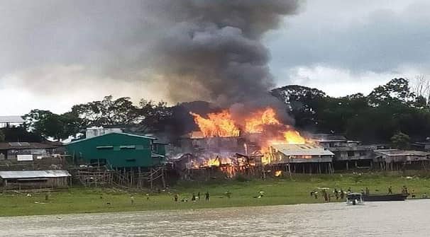 রাঙামাটিতে ৮৪টি দোকান-বসত ঘর আগুনে পুড়ে ছাই