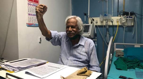 করোনা জয় করে বাসায় ফিরলেন ডা. জাফরুল্লাহ চৌধুরী