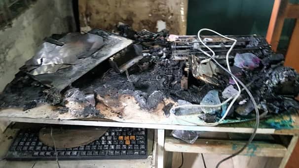 রাতের আঁধারে স্কুলে আগুন দিল দুর্বৃত্তরা