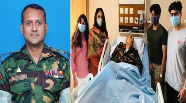 প্রায় ৮ বছর কোমায় থাকা সেনা কর্মকর্তাকে বিরল সম্মাননা