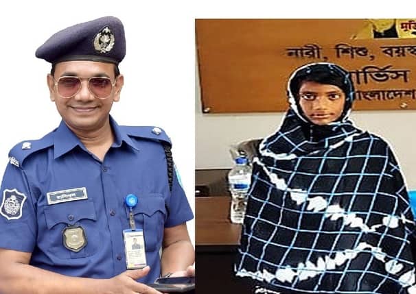 পুলিশের মানবিকতায় অসহায় বৃষ্টি পেল নতুন জামা