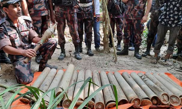 সাতছড়ি বন থেকে রকেট লঞ্চারের ১৮ গোলা উদ্ধার