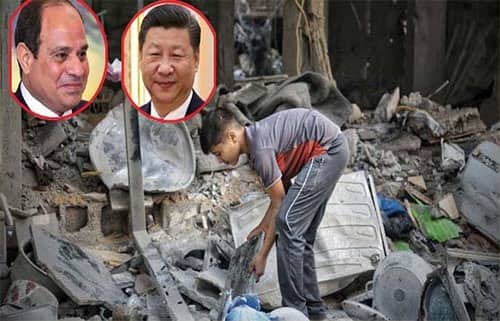 গাজার পুনর্নির্মাণে সহায়তার ঘোষণা দিয়েছে চীন ও মিশর