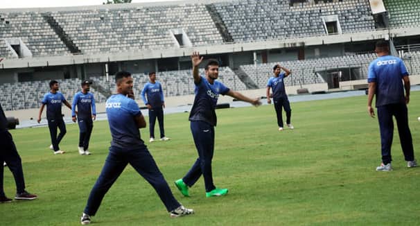 অনুশীলনে সাকিব-মোস্তাফিজ