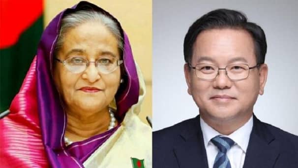দক্ষিণ কোরিয়ার নতুন প্রধানমন্ত্রীকে অভিনন্দন শেখ হাসিনার