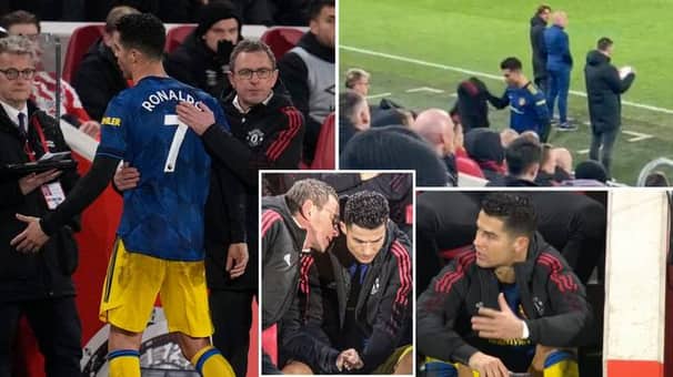 খেলার মাঝে মাঠ থেকে তুলে নেওয়ায় জ্যাকেট ছুড়ে ফেললেন রোনালদো (ভিডিও)
