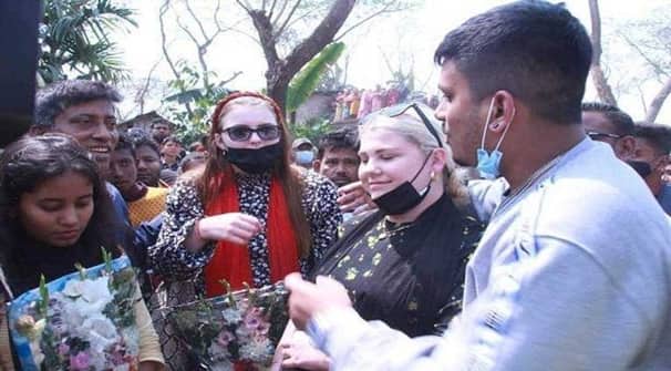 ইসলাম ধর্মগ্রহণ করে বিয়ে করে বরিশালে এলেন জার্মানি তরুণী