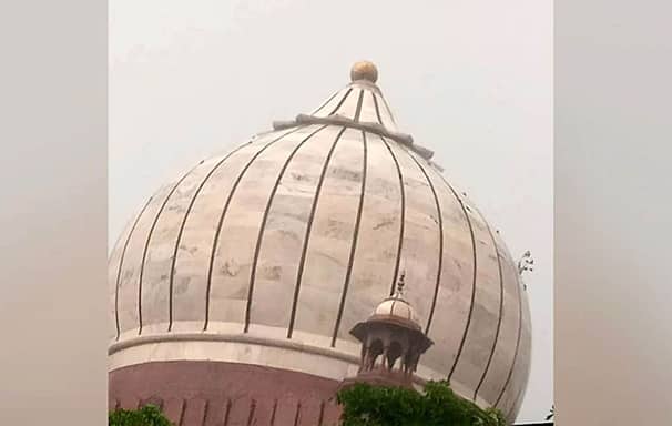 ঝড়ে ভাঙলো দিল্লির জামে মসজিদের গম্বুজ