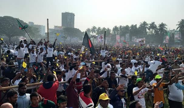রাজশাহীতে শুরু হয়েছে বিএনপির গণসমাবেশ